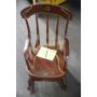 ANTIQUE CHILDS PAITNED WOODEN ROCKER