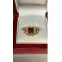 GENUINE RUBY & DIAMOND ESTATE RING 14KT GOLD