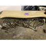 MARBLE TOP & WROUGHT IRON ENTRY WAY TABLE