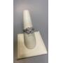 10k WHITE GOLD TIFFANY STYLE DIAMOND RING