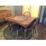Dining Room Table, Four Chairs & Hutch