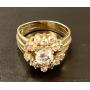 Ladies three-piece 1.07ct round diamond set in