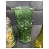 Vintage Green Glassware