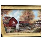 Framed Farm Canvas Print