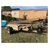6ft x 4ft trailer, wood, hitch