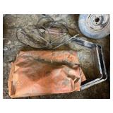 Trailer finders, tarp, hydraulic cylinder,