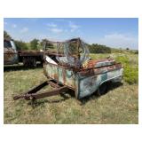 Truck bed trailer for fencing
