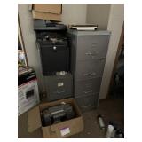 Dell and Hp printer, filing cabinets