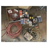Power inverter, jumper cables, tow hook, air hose
