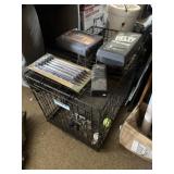 2 way radios, dog kennel, camping stakes