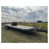 24ft Shop built steel trailer