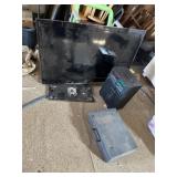 Samsung tv (no power cord) , projector, radio