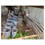 Milk bar feeders, hay feeders, hanging feeders