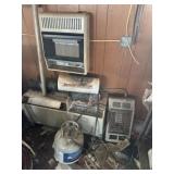Propane heater and propane tank
