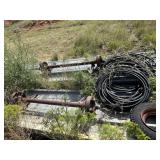 2 axles, poly pipe
