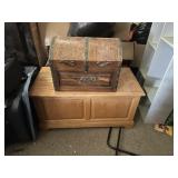 Cedar line chest, wooden chest