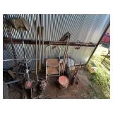 Tiller, pipe bender, hand tools, gas auger head