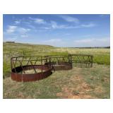 3 round bale feeders