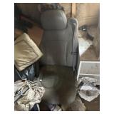Seat, work light, heat lamps