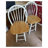 2 Swivel Barstools w/ Backs