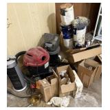 5 Gallon Shop Vac, Paint, Shop Light,