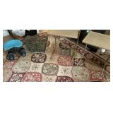 2 Table-Mate Foldable TV Trays, Newspaper Basket,
