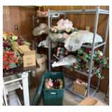 3 Folding Shelves & Contents
