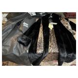 Dennis Basso Black Faux Fur Long Coat