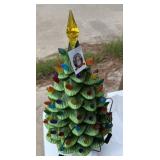 Large Ceramic Lighted Christmas Tree