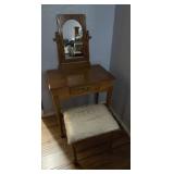 Small Vintage Vanity w/ Seat