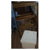 Rolling Thin Shelf, Storage Ottoman