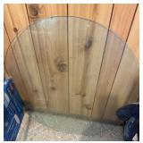 Round Glass Approx. 35" Wide