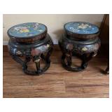 Vintage Matching Chinese Coromandel Stools