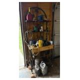 Metal Rack & Contents