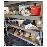 Metal Shop Shelf on Casters (NO CONTENTS)
