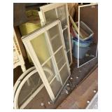 2 Windows, Half Rounded Window, 2 Small Shelves,