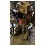 Small Metal Work Table & Contents