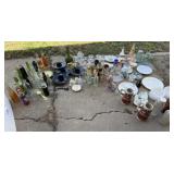 Large Amount of Vintage Bottles, Frankoma Plate,