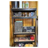 Metal Shop Shelf & Contents