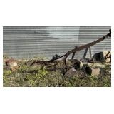 Antique One Bottom Horse Drawn Plow