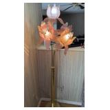 Vintage Hollywood Regency Style Flower Floor Lamp
