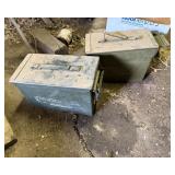 2 Metal Ammo Boxes