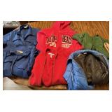3 Zip Hoodies, 3 Vintage Jackets, Scarf