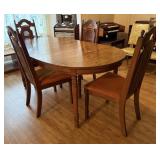 Vintage Dining Table w/ Dining Chairs