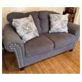 Ashley Furniture Gray Cloth Loveseat