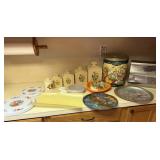 Misc. Kitchen Containers, Stove Covers, Cutting