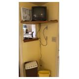 Power Zone 10" Mini Desktop Box Fan, 2 Trashcans,