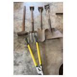 2 Shovels, Pitch Fork, Ballpeen, Wackers