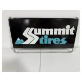 Summit Tires Advertising Sign Metal