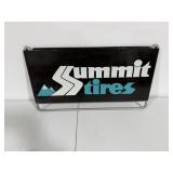 Summit Tires Advertising Sign Metal